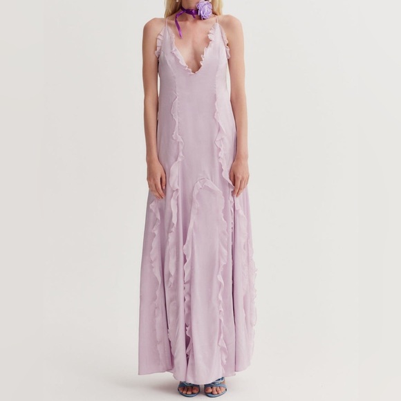 For Love And Lemons Dresses & Skirts - $398 NWT Lilac For Love And Lemons “Britney” Maxi Dress Sz Small